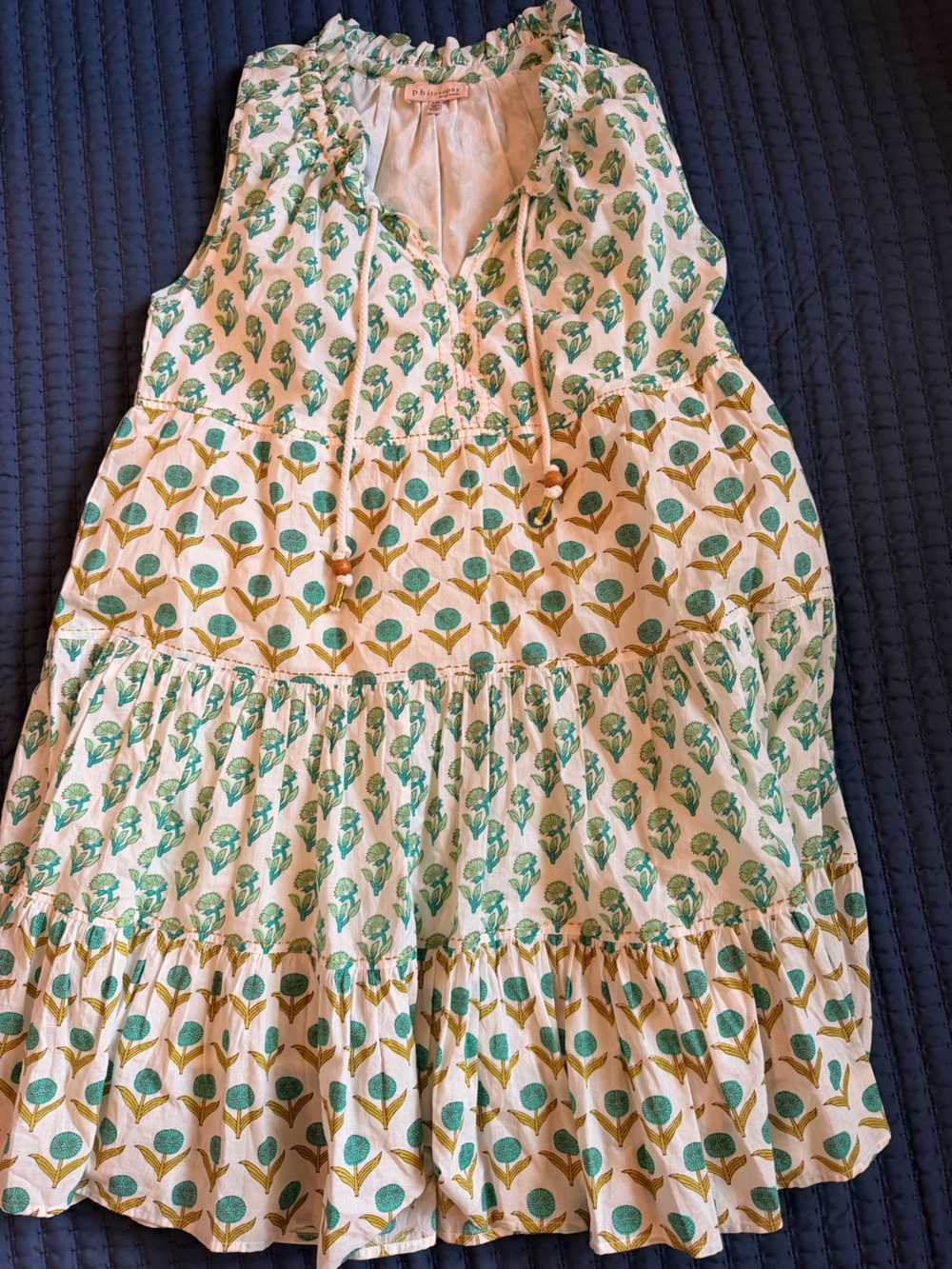 Women’s Philosophy Green Floral Tiered Sundress